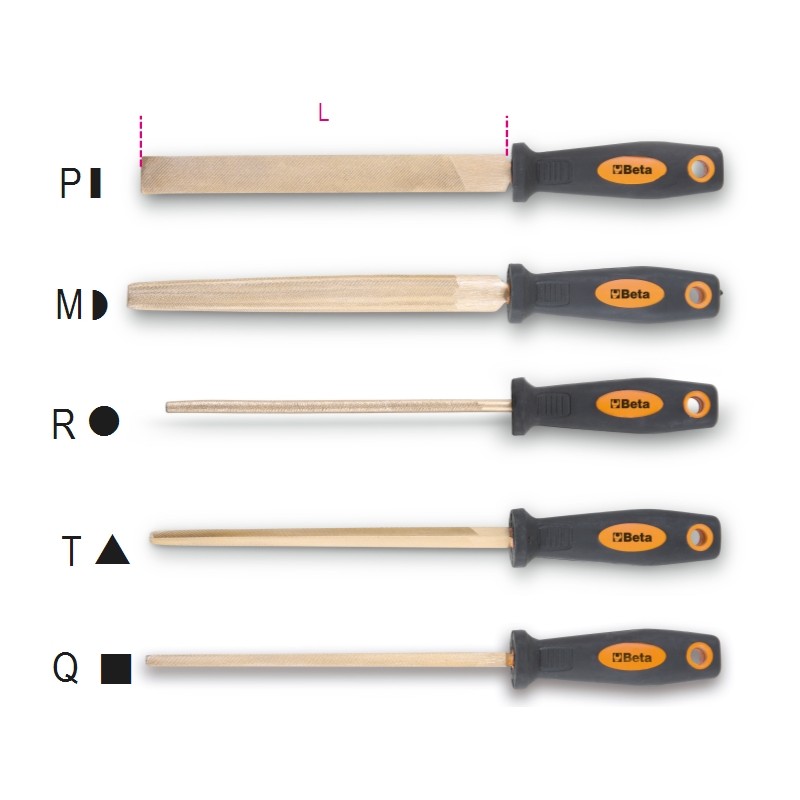 BETA 1719BA Lime da 8" antiscintilla