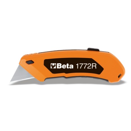 BETA 1772R Cutter a lama trapezoidale retrattile, fornito con 5 lame
