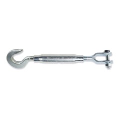 ROBUR 8011TZ Tenditore gancio e forcella canaula a tubo DIN 1478 zincato