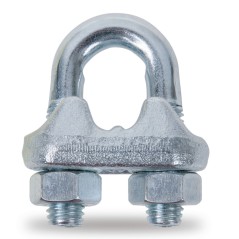 ROBUR 8016 Morsetto per fune in acciaio zincato