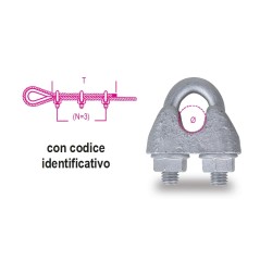 ROBUR 8016U2 Morsetti corpo in ghisa malleabile zincati