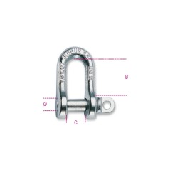 ROBUR 8026A Grilli per sollevamento diritti, tipo UNI acciaio al carbonio zincati