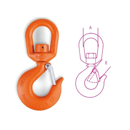 ROBUR 8063 Ganci per sollevamento orientabili (non sotto carico) acciaio legato alta resistenza grado 8
