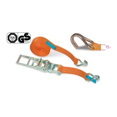 ROBUR 8183 Sistemi di ancoraggio a cricchetto LC 5000kg nastro in poliestere ad alta tenacità (PES) ganci a uncino