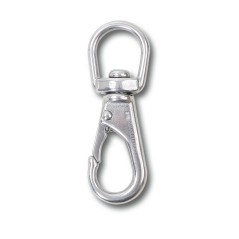ROBUR 8267 Moschettoni a gancio con girello e sicura inox AISI 316