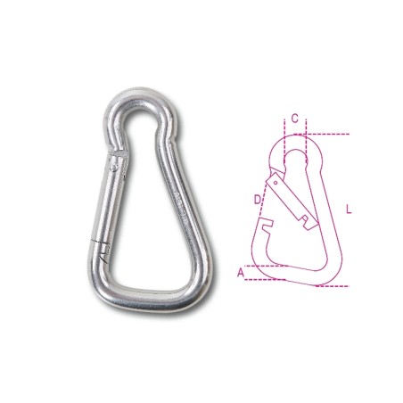 ROBUR 8276 Moschettoni asimmetrici inox AISI 316