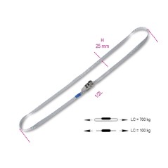 ROBUR 8297C Sistemi di legatura ad anello con mini cricchetto AISI 304 nastro in poliestere ad alta tenacità LC 700kg