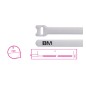 BM 1748-BV Fascette in velcro riapribili a strappo, colore bianco