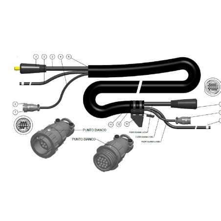KIT CAVI DI COLLEGAMENTO 70 MMQ  4 M TELWIN 802348