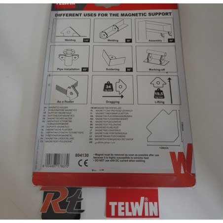 Posizionatore magnetico - Forza 34Kg TELWIN 804130