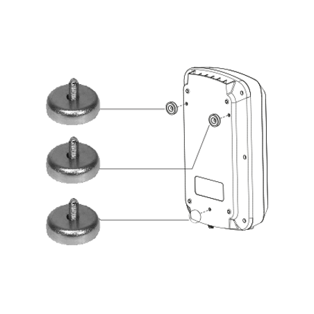 CONFEZIONE 3 MAGNETI PER CARICABATTERIE PULSE E DOCTOR CHARGE TELWIN 803087
