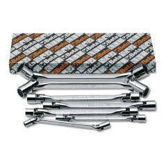 BETA 80/S11 Serie di 11 chiavi a bussola poligonale snodate doppie (art. 80)