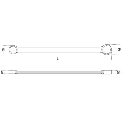 BETA 88 Chiavi poligonali doppie diritte extralunghe