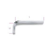 BETA 96 Chiavi maschio esagonale piegate cromate