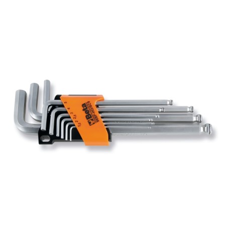 BETA 96BP-HO/SC9 Serie di 9 chiavi maschio esagonale piegate con sistema di trattenimento vite