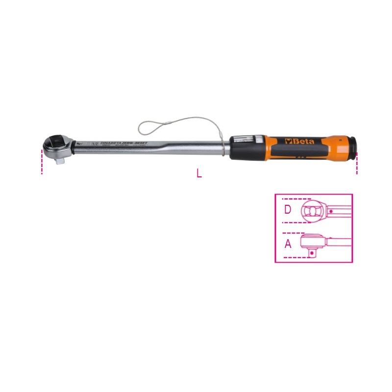 BETA 666HS Chiave dinamometrica a scatto ZERO-RESET con sistema anticaduta H-SAFE