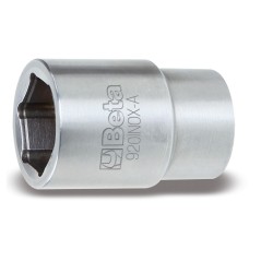 BETA 920INOX-A Chiavi a bussola con attacco quadro femmina 1/2" bocca esagonale, in acciaio inossidabile