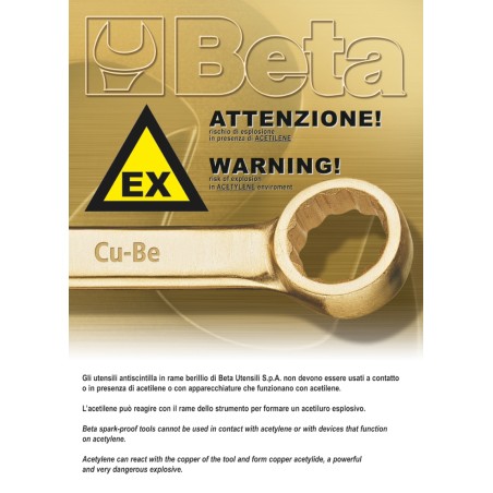 BETA 926BA/22 Prolunghe con attacchi quadri maschio e femmina 3/4" antiscintilla