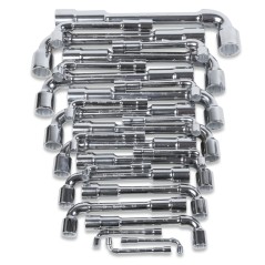 BETA 932/S25 Serie di 25 chiavi a pipa doppie esagonali-poligonali (art. 932)