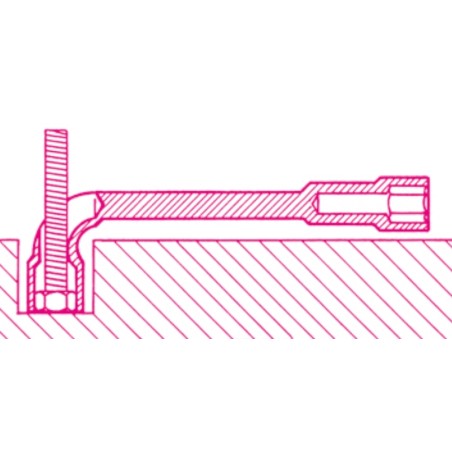 BETA 932HS Chiavi a pipa doppie esagonali-poligonali cromate lucide H-SAFE