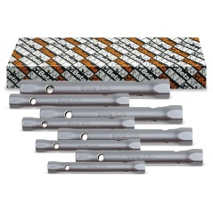 BETA 935/S8 Serie di 8 chiavi a tubo doppie esagonali serie leggera (art. 935)