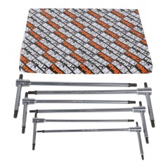 BETA 951/S6 Serie di 6 chiavi a T con tre estremità maschio esagonale (art. 951)