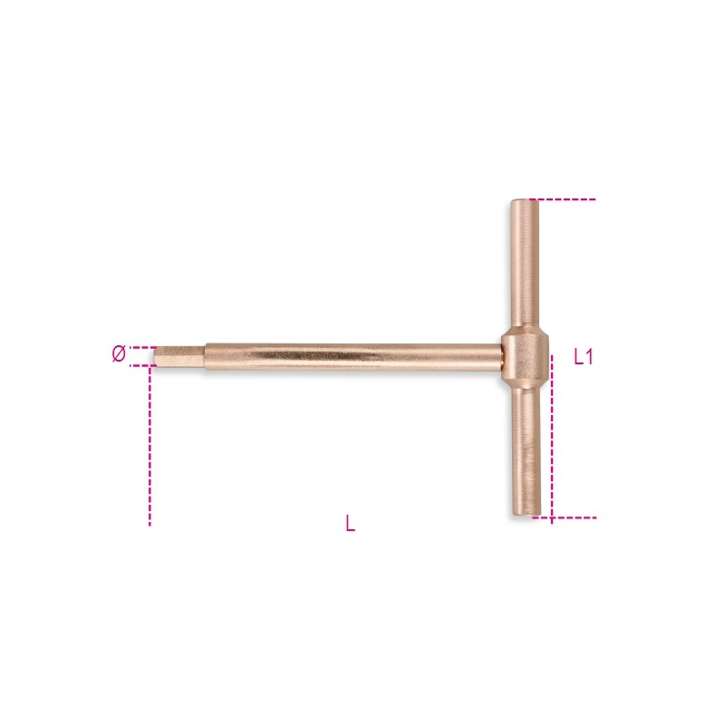 BETA 951BA Chiavi a T maschio esagonale, antiscintilla