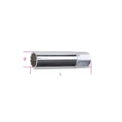 BETA 956F Chiavi a bussola con attacco quadro femmina 3/8" per candele d'accensione