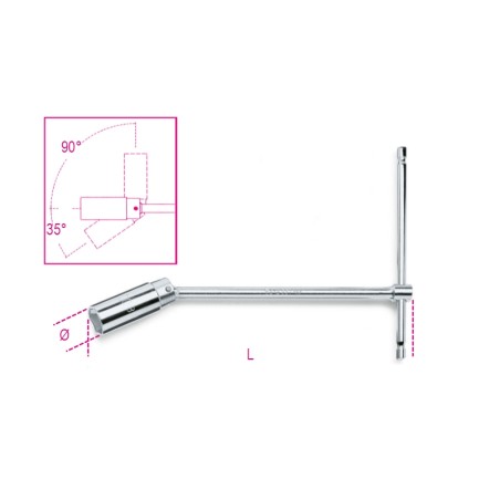 BETA 957 Chiavi a T con bussola snodata per candele d’accensione