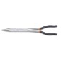 BETA 1009L/D Pinza a becchi mezzotondi lunghissimi diritti zigrinati, con doppio snodo manici ricoperti con 2 strati di PVC anti