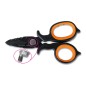BETA 1128BAX Forbici per elettricisti a doppio effetto, con profili a fresa in acciaio inossidabile rivestito in DLC