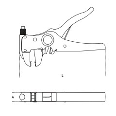 BETA 1148A Pinza spellafili autoregolabile con dispositivo di taglio