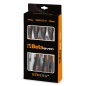 BETA 1208E/RTX-D7
 Serie di 7 chiavi maschio con impugnatura Evox per viti con impronta Tamper Resistant Torx(R) (art. 1208E/RTX
