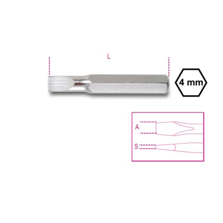 BETA 1256LP Inserti 4 mm per viti a testa con intaglio