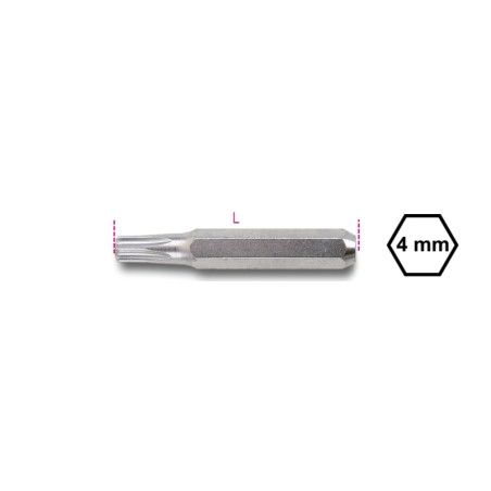 BETA 1256TX Inserti 4 mm per viti con impronta Torx(R)