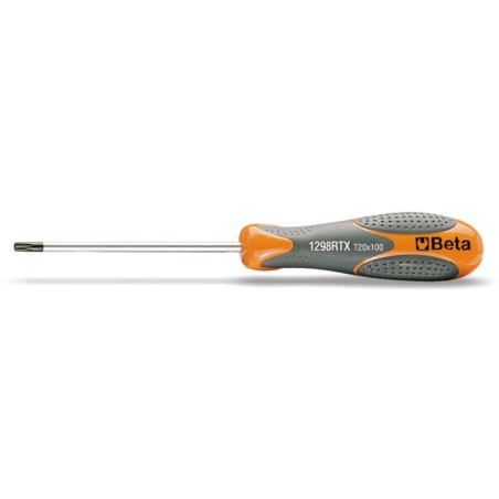 BETA 1298RTX Chiavi maschio con impugnatura, per viti con impronta Tamper Resistant Torx® cromate, punte nere