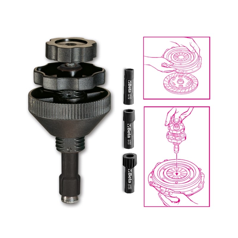 BETA 1438 Attrezzo universale per centraggio frizioni completo di 3 coni ad espansione