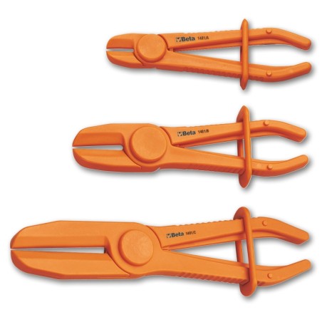 BETA 1481PL/S3 Serie di 3 pinze in plastica per occlusione tubi e manicotti (art. 1481PL/A, 1481PL/B, 1481PL/C)