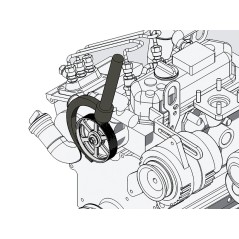 BETA 1485BP Attrezzo a mezzaluna per bloccare le pulegge dentate